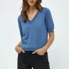 Minus Milla - T-Shirt Basic - Denim Blue Melange -Minus Winkel 40680f71f0ca40dc89584cdea3a0b0c4