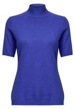 Minus Lima Roll Neck - T-Shirt Basic - Royal Blue -Minus Winkel 41212fe1e69d4936a3873c819c58af32