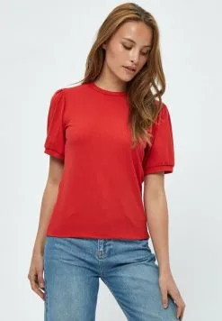 Minus Johanna- T-Shirt Basic - Lava Red