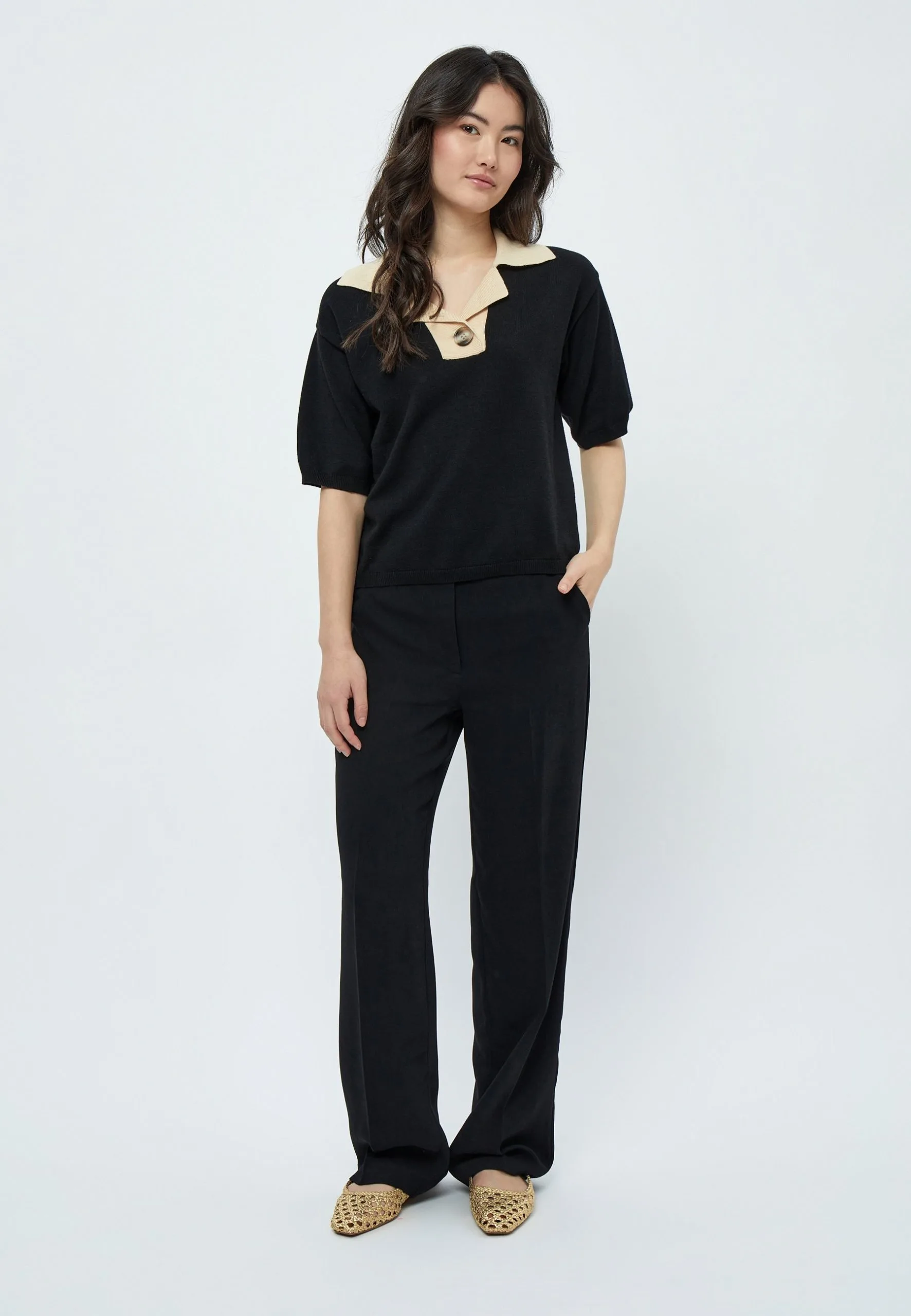 Minus Pamia - Poloshirt - Black 4 Minus Pamia - Poloshirt - Black - Afbeelding 2