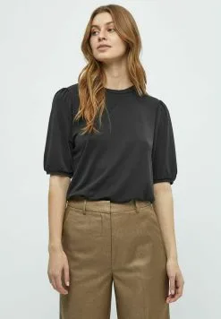 Minus Darsy Puff Sleeve - T-Shirt Basic - Black