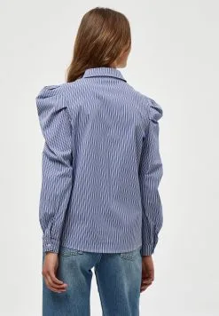 Minus Elayna- Overhemdblouse - Blue Zen Stripes -Minus Winkel 48651fa11e2b463984d8db4536370071