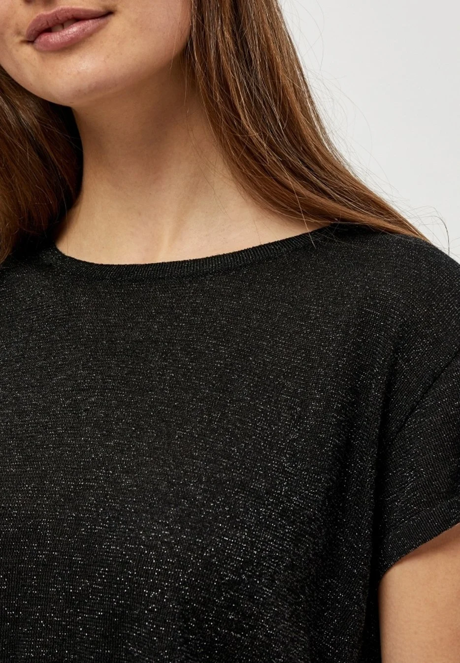 Minus Carlina- T-Shirt Basic - Black Lurex 6 Minus Carlina- T-Shirt Basic - Black Lurex - Afbeelding 4