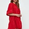 Minus Lelia- Jurk - Lava Red