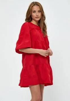 Minus Lelia- Jurk - Lava Red