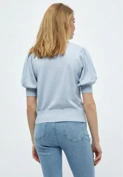 Minus Liva - T-Shirt Basic - Ibiza Blue Melange -Minus Winkel 4e5f79e2c3c5455089b368715a36df76