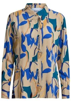 Minus Binna - Overhemd - Royal Blue Flower Print -Minus Winkel 4ff6f9d736d04f1d92ffb09760cec08b