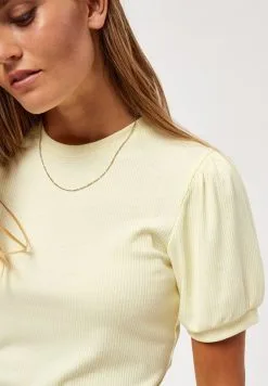 Minus Johanna- T-Shirt Basic - Lemon Sorbet -Minus Winkel 5229533058404ffc939deadca131cb5a