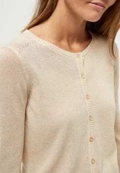 Minus New Laura - Vest - Medal Gold Melange/Lurex -Minus Winkel 5244da655b664b4ba88adbe5d537c396