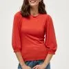Minus Johanna 3/4 Sleeve - Trui - Lipstick Red -Minus Winkel 52d1950a149047b1805dd2adf392c2a7