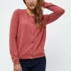 Minus Jennifer - Vest - Dusty Cedar Red Melange -Minus Winkel 52d1dff32c6c44b1a037745d0234b0b8