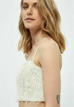 Minus Bilia Sleeveless Cropped - Blouse - Light Birch -Minus Winkel 53a725a162a94d48a13c6cde40216b8b