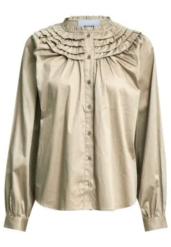 Minus Selmia - Blouse - Wood Smoke -Minus Winkel 570987bb76194977bd6039c58b49730e