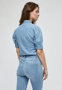 Minus Nikia- Overhemdblouse - Powder Blue -Minus Winkel 575b8324cc3d436083a60dfb3e1f152b