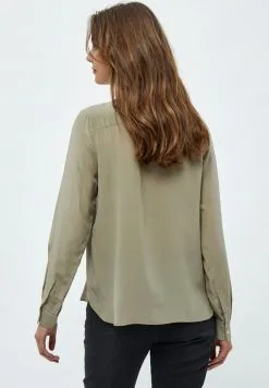 Minus Caty- Overhemdblouse - Wood Smoke -Minus Winkel 58aad622362b45148817f36419e0aec1