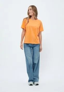 Minus Cathy - T-Shirt Basic - Orange Peel -Minus Winkel 58dfd7afb1b04fdf89c7e5ff507e222e
