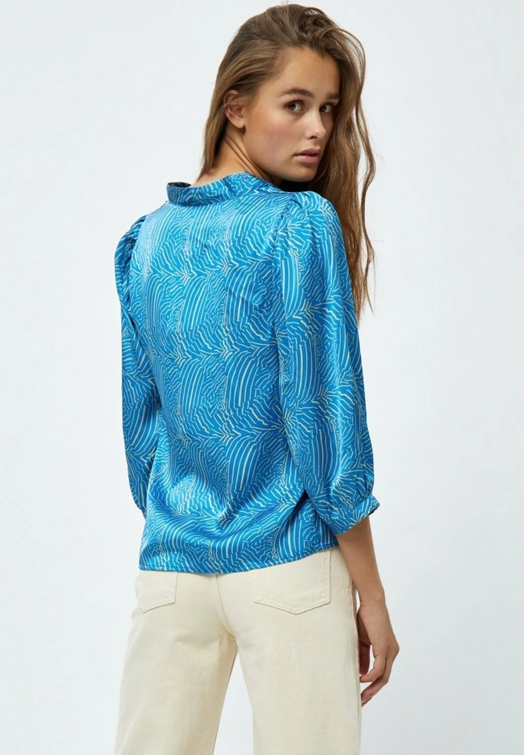 Minus Visala Grs - Blouse - Horizon Blue Print 5 Minus Visala Grs - Blouse - Horizon Blue Print - Afbeelding 3