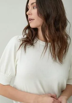 Minus Liva - T-Shirt Basic - Broken White -Minus Winkel 596d45a73e8f40da9d64d8b229f983fb