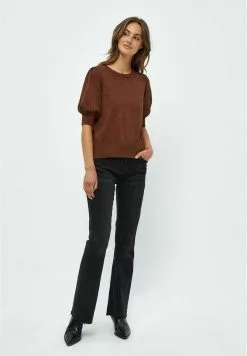 Minus Liva Puff Sleeve- T-Shirt Print - Dark Cinnamon Metallic 7 Minus Liva Puff Sleeve- T-Shirt Print - Dark Cinnamon Metallic -Minus Winkel 59c1537c11574775a670c7ef3b867786