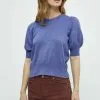 Minus Liva- T-Shirt Basic - Iris Bloom Purple Melange 1 Minus Liva- T-Shirt Basic - Iris Bloom Purple Melange -Minus Winkel 5b217ec600624c439a27dddb3c11c76f