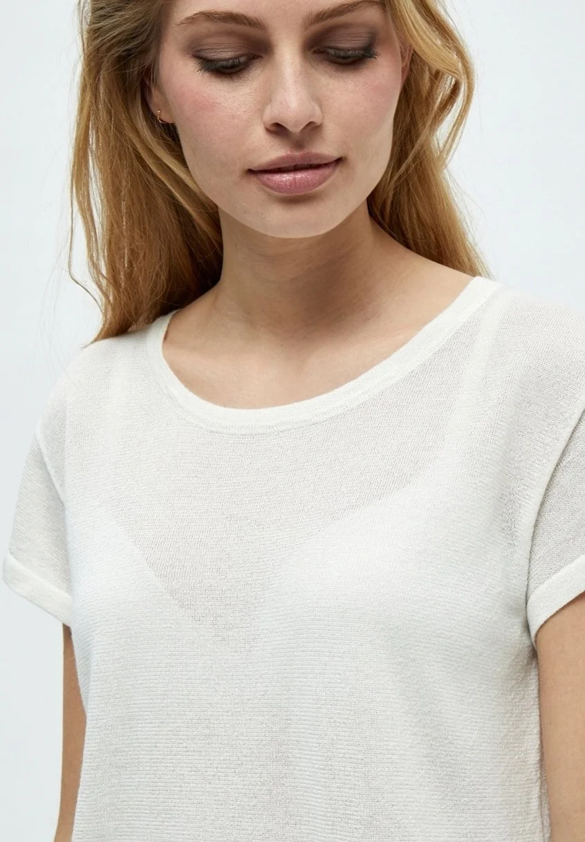 Minus Carlina- T-Shirt Basic - Off White 6 Minus Carlina- T-Shirt Basic - Off White - Afbeelding 4