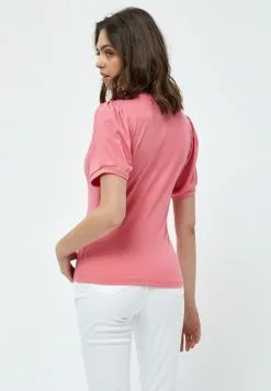 Minus Johanna- T-Shirt Basic - Pink Flamingo -Minus Winkel 5dd08f7468b84fc7bc14488a79d44721