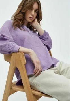 Minus Hemma 3/4 Sleeve- Blouse - Lupine Purple -Minus Winkel 5ffe16bea75a4a1daec4b044729f7463