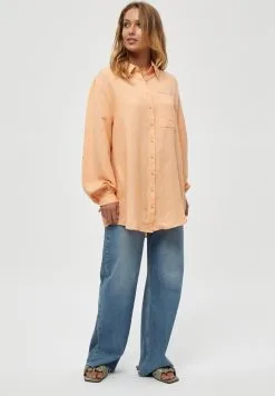 Minus Marly- Overhemdblouse - Apricot Tan -Minus Winkel 61d46a685b604186be42efe0d03ffa74