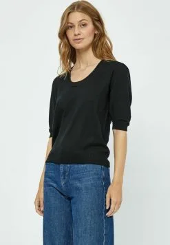 Minus Pam Scoop Neck - T-Shirt Basic - Black