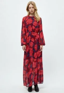 Minus Vistia- Maxi-Jurk - Pastel Red Rose Print