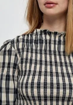 Minus Alora - Blouse - Ebony Black Checks -Minus Winkel 663bd0839d8741d2840835189d1dfc90