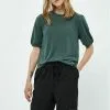 Minus Darsy Puff Sleeve - T-Shirt Basic - Jungle Green