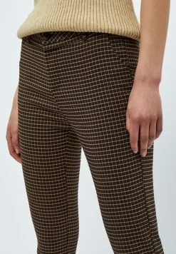 Minus New Carma - Chino - Slate Brown Checked -Minus Winkel 67ae757ed3a34f37b4a7e6eea2261ba6
