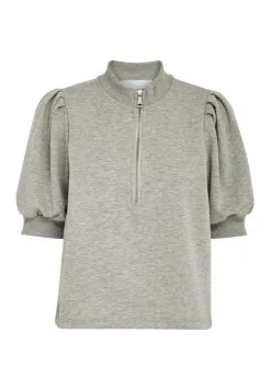 Minus Bisca- T-Shirt Print - Light Grey Melange -Minus Winkel 687fa308bd0f4fa4ab39b33b7ee79c1b