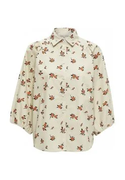 Minus Jena- Overhemdblouse - Broken White Flower Print -Minus Winkel 6bcf2f3c6603491f82980567533f4aa2