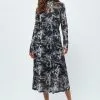 Minus Jurk - Black Swirl Print