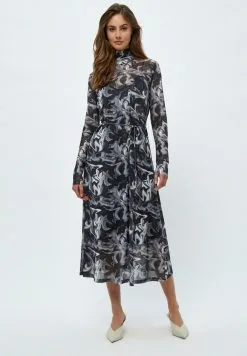 Minus Jurk - Black Swirl Print