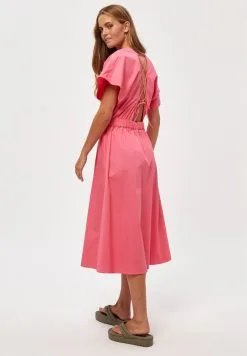 Minus Karlia- Jurk - Pink Flamingo -Minus Winkel 6ebac4e8626c4bbd924046837f1fed40