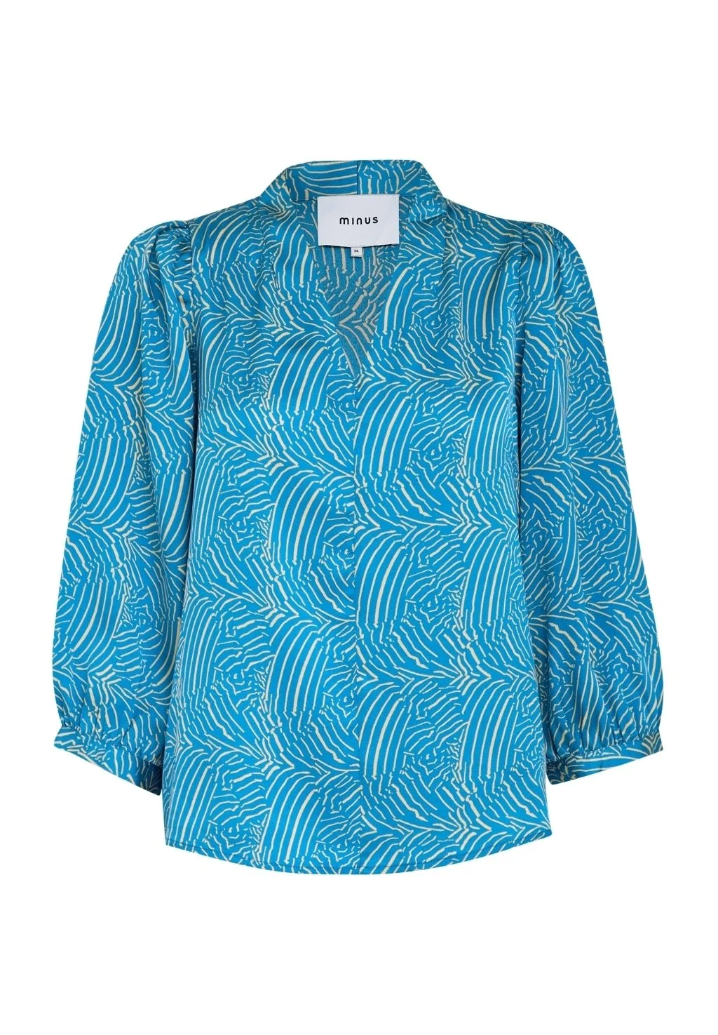 Minus Visala Grs - Blouse - Horizon Blue Print 8 Minus Visala Grs - Blouse - Horizon Blue Print - Afbeelding 6