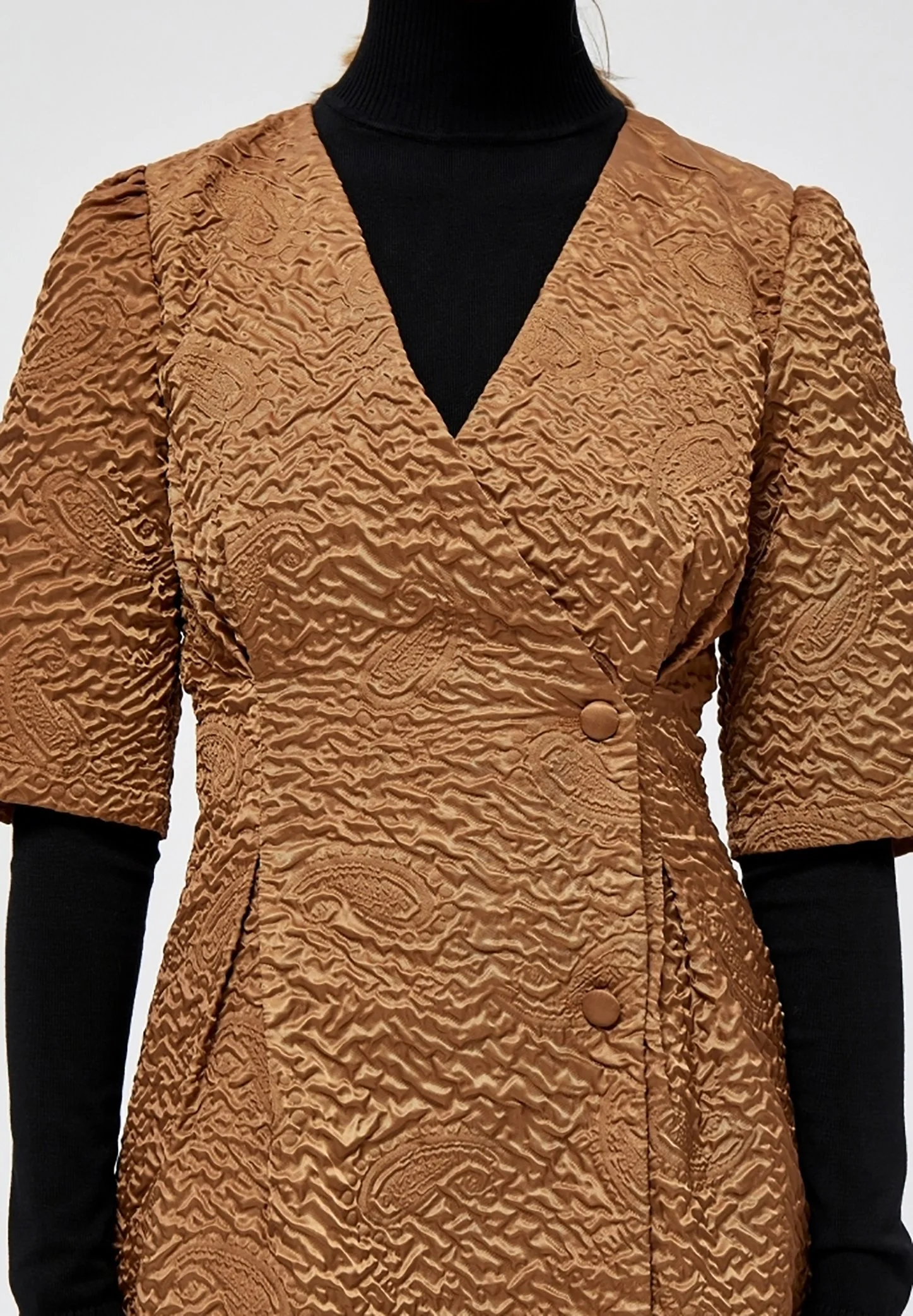 Minus Esme - Jurk - Leather Brown 6 Minus Esme - Jurk - Leather Brown - Afbeelding 4