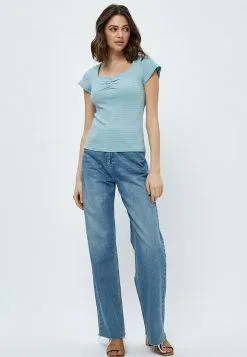 Minus Miajohanna Tee - T-Shirt Print - Cosmic Lavender Stripes -Minus Winkel 731293898827433582434d395241e6c4