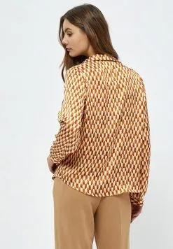 Minus Blouse - Desert Sand Graphic Print -Minus Winkel 735d303291f44266a28f915fb492bdde