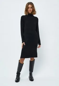 Minus Ava Turtleneck - Etui-Jurk - Black