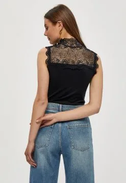 Minus Vanessa High Neck - Top - Black -Minus Winkel 745a254678214d329b7c6f7a22ad0c5b