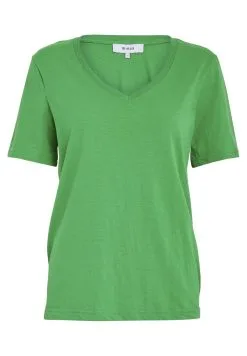 Minus Leti V-Neck Tee - T-Shirt Basic - Apple Green -Minus Winkel 7932be939d3c4ae3a0278f85f337aeed
