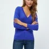 Minus Milla 3/4 Sleeve - Trui - Royal Blue -Minus Winkel 79e53ba74621445cb7afcc0aae512454