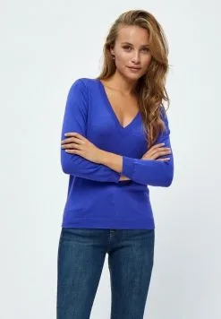 Minus Milla 3/4 Sleeve - Trui - Royal Blue