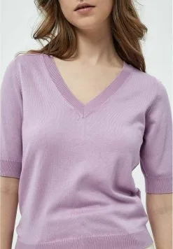 Minus Milla V-Neck 1 - T-Shirt Basic - Lupine Purple -Minus Winkel 7b3cb4fc7da744c881c611bb51c21219