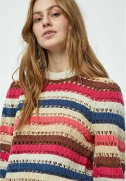 Minus Mikala Long Sleeve - Trui - Rasberry Sorbet Stripe -Minus Winkel 7c2cf752fa0842a08127eab4af869f85