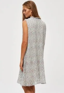 Minus Rikka Sleeveless- Jurk - Frosted Mint Flower Print -Minus Winkel 7ca6fffe742e42018af649f422096161